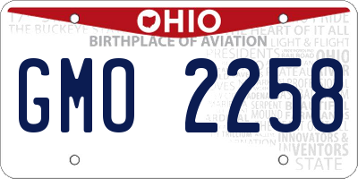 OH license plate GMO2258