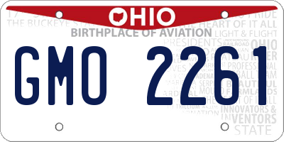 OH license plate GMO2261
