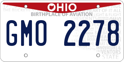 OH license plate GMO2278