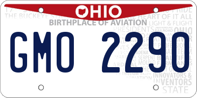 OH license plate GMO2290