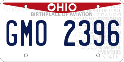 OH license plate GMO2396
