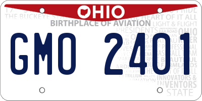 OH license plate GMO2401