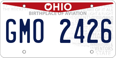 OH license plate GMO2426