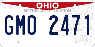 OH license plate GMO2471