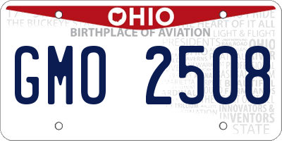 OH license plate GMO2508