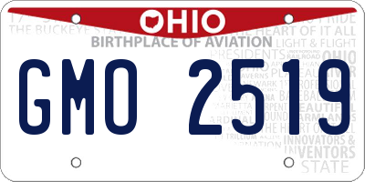 OH license plate GMO2519
