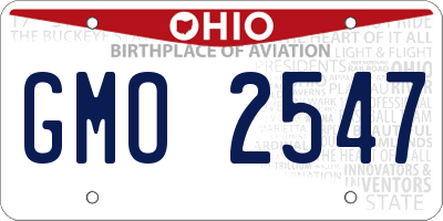 OH license plate GMO2547