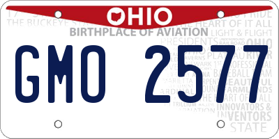 OH license plate GMO2577