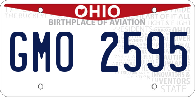 OH license plate GMO2595
