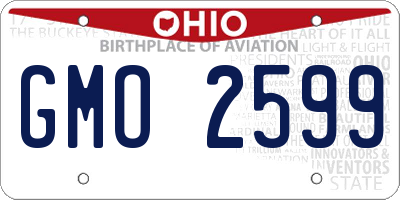 OH license plate GMO2599