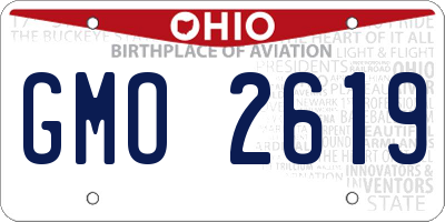 OH license plate GMO2619