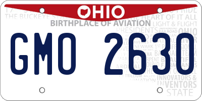 OH license plate GMO2630