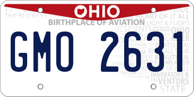 OH license plate GMO2631