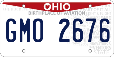 OH license plate GMO2676