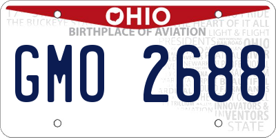 OH license plate GMO2688