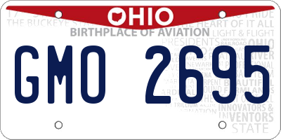 OH license plate GMO2695