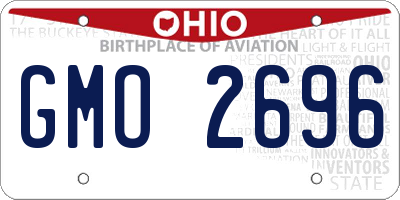 OH license plate GMO2696