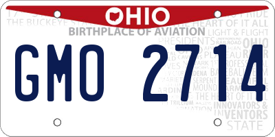 OH license plate GMO2714