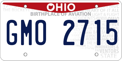 OH license plate GMO2715