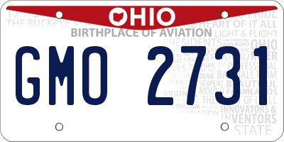OH license plate GMO2731