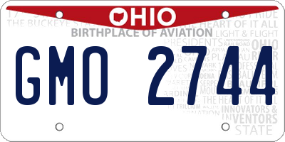 OH license plate GMO2744