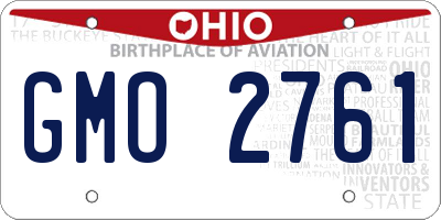 OH license plate GMO2761