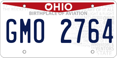 OH license plate GMO2764