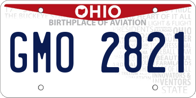 OH license plate GMO2821