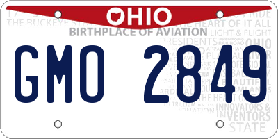 OH license plate GMO2849