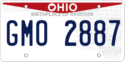 OH license plate GMO2887