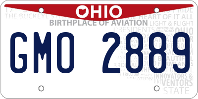 OH license plate GMO2889