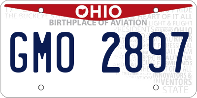 OH license plate GMO2897