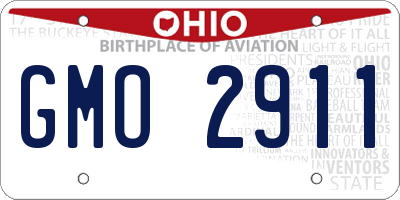 OH license plate GMO2911