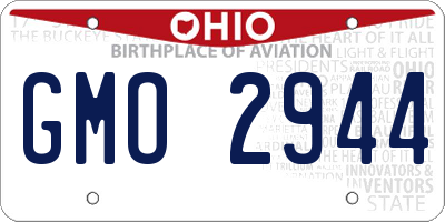 OH license plate GMO2944