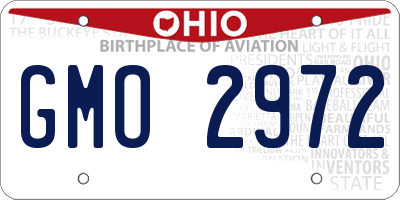 OH license plate GMO2972