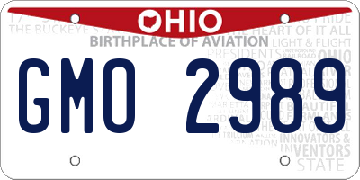 OH license plate GMO2989