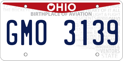 OH license plate GMO3139