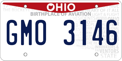 OH license plate GMO3146
