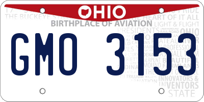OH license plate GMO3153