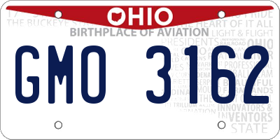 OH license plate GMO3162
