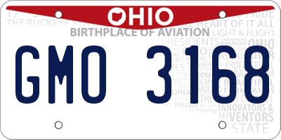 OH license plate GMO3168