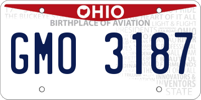 OH license plate GMO3187