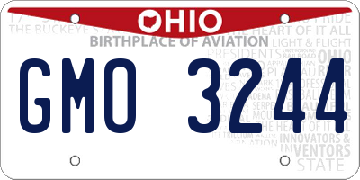 OH license plate GMO3244