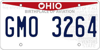 OH license plate GMO3264