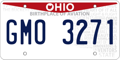 OH license plate GMO3271