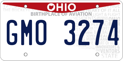 OH license plate GMO3274