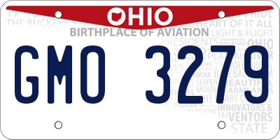 OH license plate GMO3279