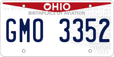 OH license plate GMO3352