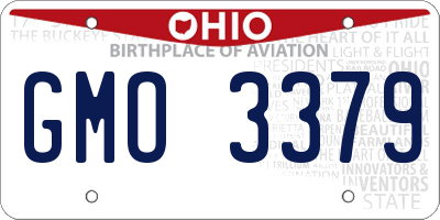 OH license plate GMO3379