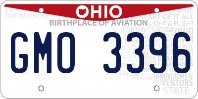 OH license plate GMO3396